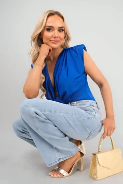 Royal Hanna Twist Front Elegant Bodysuit<IKRUSH Hot