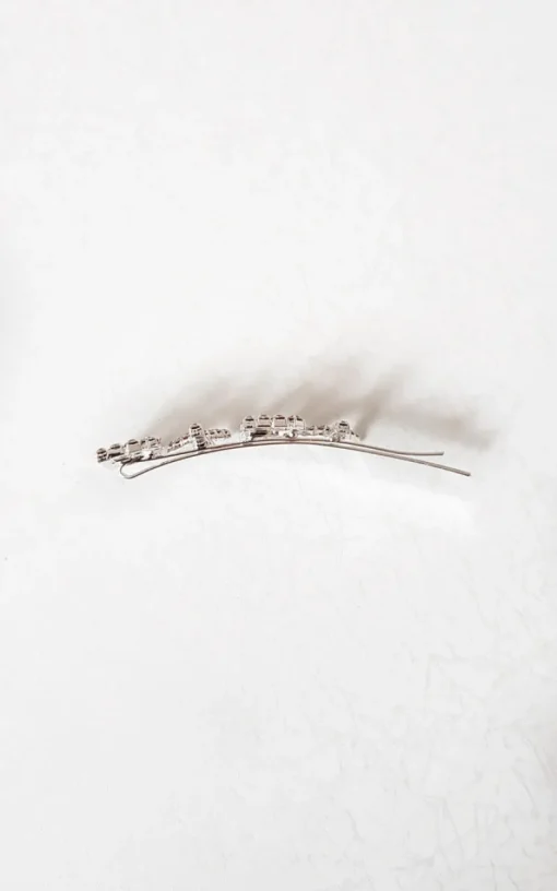 Silver Lia Slogan Diamante Detail Hair Clip<IKRUSH New