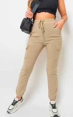 Stone Frankie Cargo Pocket Trouser with Drawstring<IKRUSH Discount