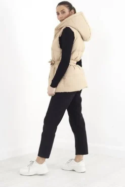 Stone Ruby Belted Padded Jacket<IKRUSH Best