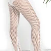 White Cleo Mesh Flared Trousers<IKRUSH New