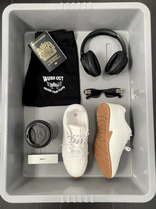 White Molly Double Contrast Lace Up Flat Trainers<IKRUSH Fashion