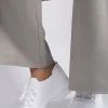 White Ziva Knit Sock Lace-Up Lightweight Trainers<IKRUSH Fashion