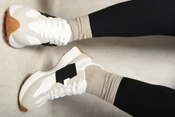 White/black Gabriela Low Top Lace Up Trainers<IKRUSH Sale