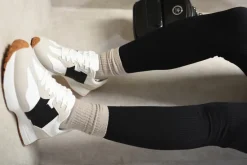 White/black Gabriela Low Top Lace Up Trainers<IKRUSH Sale