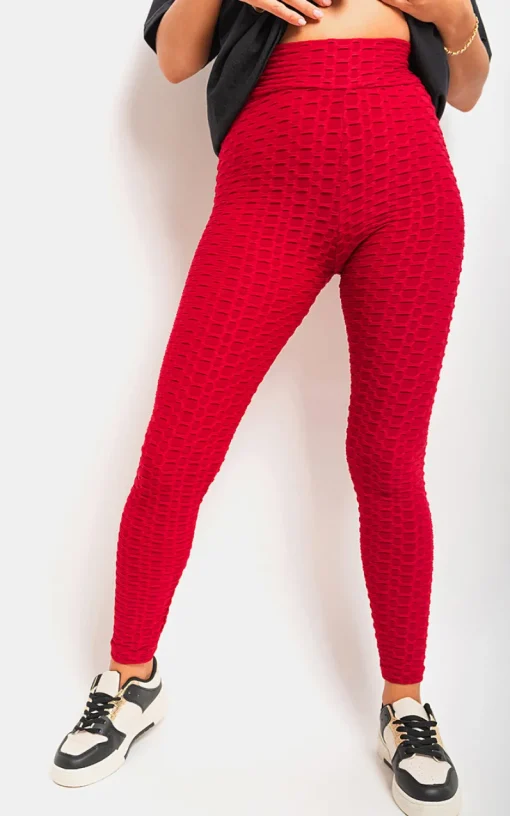 Wine Francesca High Waist Yoga Pants Tummy Control Leggings<IKRUSH Discount