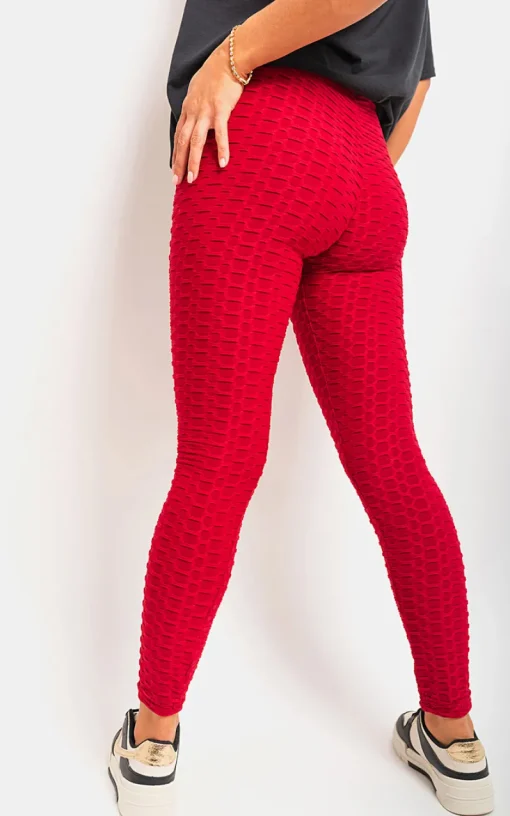 Wine Francesca High Waist Yoga Pants Tummy Control Leggings<IKRUSH Discount