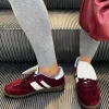 Wine Johanna Lace-Up Flip Tongue Round Toe Trainers<IKRUSH Outlet