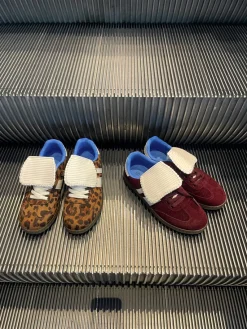Wine Johanna Lace-Up Flip Tongue Round Toe Trainers<IKRUSH Outlet