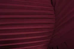 Wine Myra Long Sleeve V-Neck Pleated Maxi Dress<IKRUSH Discount